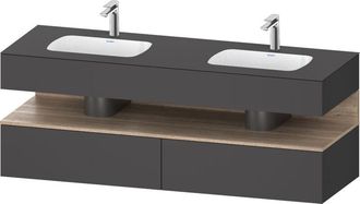 Duravit Qatego Lavabo Encastrado Con Base De Lavabo Consola, - Duravit