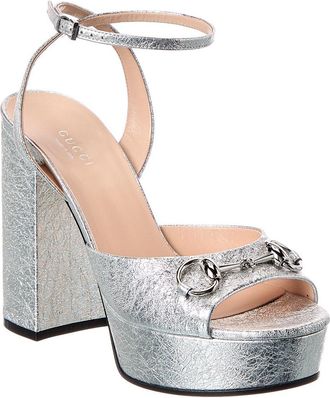 Gucci Horsebit Leather Platform Sandal