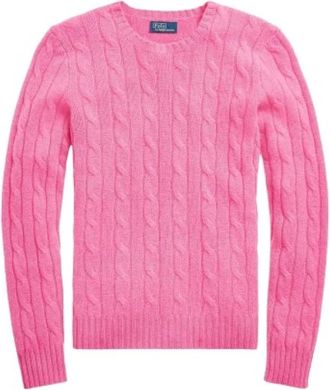 Polo Ralph Lauren Round-neck Truien - Dames - Ronde hals truien - Roze - M - Kasjmier - Truien & Vesten