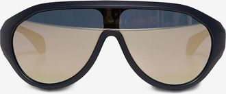 Moncler Ovale Sonnenbrille aus Acetat Bombolle