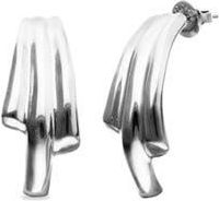 UNOde50 Sterling Silver Plated Three-Tube Earrings at Nordstrom