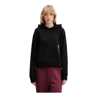 Karl Lagerfeld Hoodies & sweatvesten, Dames, Zwart, S, Katoen, Utility Hoodie