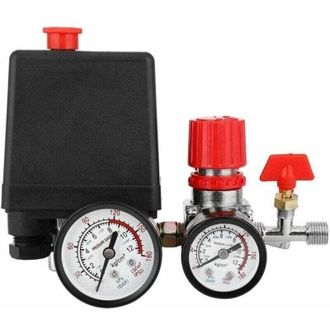 OEM V&aacute;lvula De Interruptor De Presi&oacute;n Para Compresor De Aire Con Interruptor De Presi&oacute;n, Compresor De Aire Con Reguladores, Man&oacute;metro -crezuo