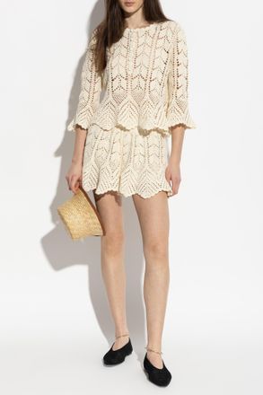 Zimmermann Lace Top, Womens, Cream