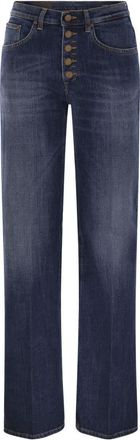 Dondup Jacklyn - Wide-Leg Stretch Denim Jeans