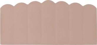 Really Nice Things Cabecero tapizado en terciopelo rosa 160x74cm