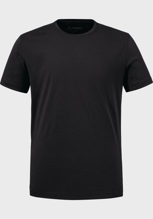 Sch&ouml;ffel Funktionsshirt SCH&Ouml;FFEL T Shirt Buchberg M, Herren, Gr. 48, schwarz (9990, schwarz), Oberstoff: 60% Baumwolle, 40% Polyester, Rundhals, Shirts Funktio