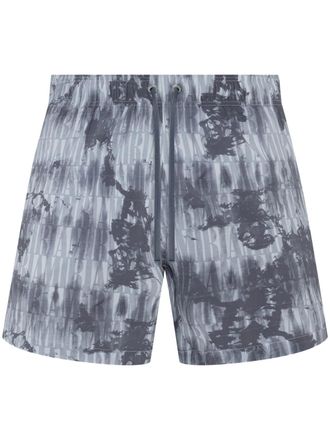 Amiri Zwembroek met tie-dye print - Grijs