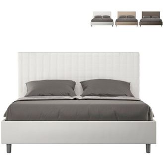 Itamoby Cama Matrimonio 160x190 Contenedor Dise&ntilde;o Moderno Sunny M Color: Blanco - Versi&oacute;n: Modelo Est&aacute;ndar