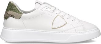 Philippe Model Sneakers Temple Tennis - Heren - Sneakers - Wit - 40 EU - Katoen - Schoenen
