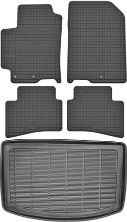 OEM Juego De Alfombrillas De Goma Para Coche Y Alfombrilla Para Maletero Para Kia Rio Iv Hatchback A Partir De 2017