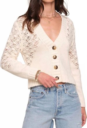 Heartloom Amalda Cardigan In Eggshell