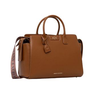 A|X Armani Exchange Handbags, female, Brown, Size: ONE SIZE Shopping Bag