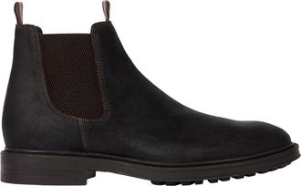 Paul Smith Black Multicolor Detail Leather Sidney Chelsea Boots