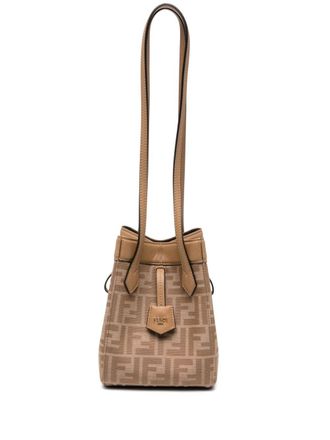 Fendi mini Origami bucket bag - women - Calf Leather - OS - Neutrals