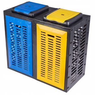 OEM Contenedor De Residuos Abierto Y Modular, Apto Para La Bolsa Doble Amarilla Y Azul Para La Recogida Selectiva De Residuos