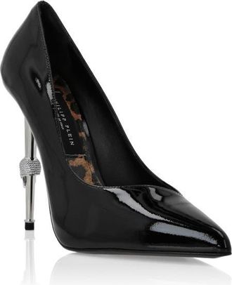 Philipp Plein Patent Leather Decollete Hi-Heels Women in Black at Nordstrom, Size 36
