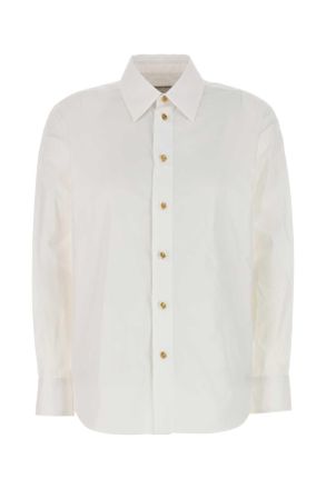 Bottega Veneta Womens White Poplin Shirt Cotton - Size EU 36 (Womens)