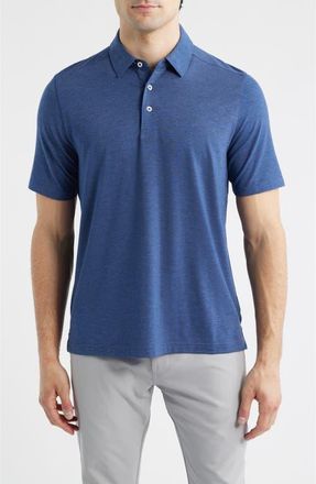 Johnston & Murphy XC Apex Performance Polo in Navy Heather at Nordstrom, Size Xxx-Large