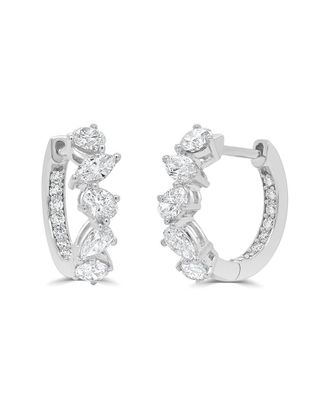 Sabrina Designs 14K 1.20 Ct. Tw. Diamond Hoop Earrings