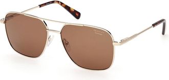 GANT GA00041 Polarized 32H Mens Sunglasses Gold Size 57