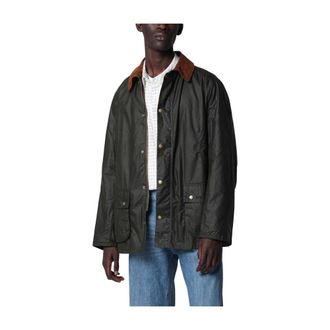 Barbour Light Jackets, male, Green, Size: 2XL Lightweight Ashby Waxed Jacket