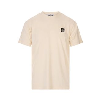 Stone Island 60/2 Katoen Jersey T-Shirt - Heren - T-shirts - Wit - XL - Katoen - Tops