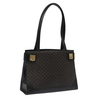 Celine Pre-owned Leather celine-bags - Dames - Vintage Schoudertas - Zwart - ONE Size - Leer - Vintage
