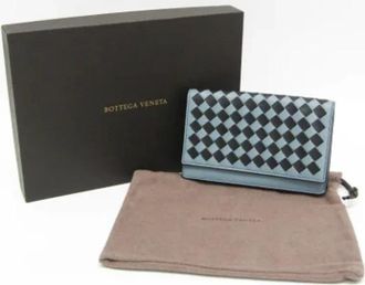 Bottega Veneta Pre-owned Intrecciato Card case - unisex - Vintage Accessoires - Veelkleurig - ONE Size - Leer - Vintage
