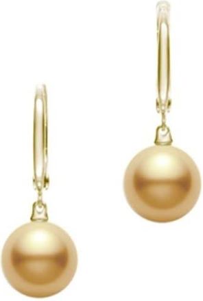 Mikimoto Golden South Sea Cultured Pearl Earrings in 18K Yellow Gold - MEA10183GXXKP100