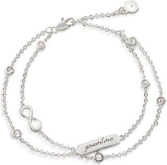 Alex and Ani Grandma Infinity Chain Bracelet, Adjustable in Silver at Nordstrom