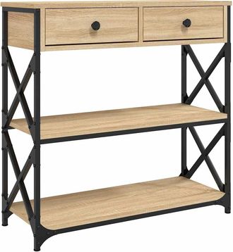vidaXL Vidaxl - Mesa Consola Madera De Ingenier&iacute;a Roble Sonoma 75x28x75 Cm