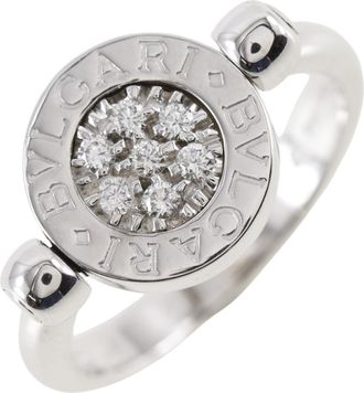 Bulgari White Gold White Gold (18K) Band Ring (Pre-Owned)