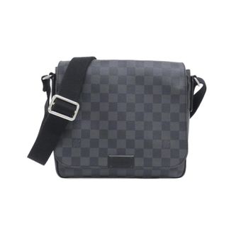 Louis Vuitton Dark Gray Graphite Coated Canvas Shoulder Bag (Pre-Owned)