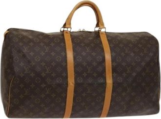 Louis Vuitton Pre-owned Weekend Bags, female, Brown, Size: ONE SIZE Pre-owned Keepall 60 Boston Bag