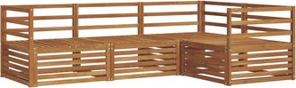 vidaXL Conjunto De Sof&aacute;s De Exterior 4 Uds. Natural Vidaxl
