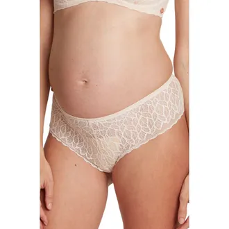 Cache Coeur Bliss Maternity Shorty Panties in Blush at Nordstrom, Size X-Large