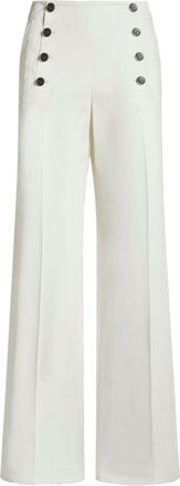Etro buttoned palazzo pants - White
