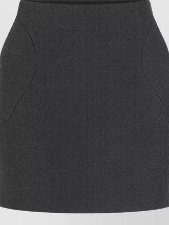Alexander McQueen high-rise wool skirt