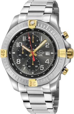 Gevril Group T38 Chronograph Quartz Grey Dial Mens Watch 42803B