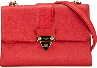 Louis Vuitton Pre-owned Womens Monogram Embossed Shoulder Bag - Poppy Leather - One Size
