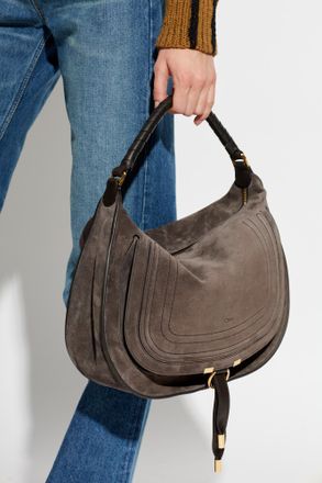 Chlo&eacute; Marcie Medium Shoulder Bag, Womens, Brown