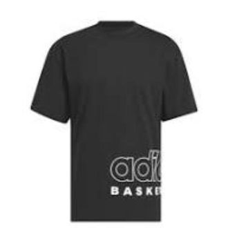 adidas Basketball Select T-Shirt Asia Sizing Black White IR9267
