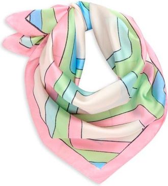 Frasier Sterling Maui Square Scarf in Blue at Nordstrom