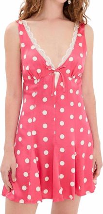 For Love & Lemons Lilian Mini Dress In Pink