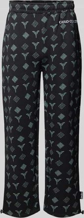 Carlo Colucci Sweatpants mit elastischem Bund in Black, Größe XL