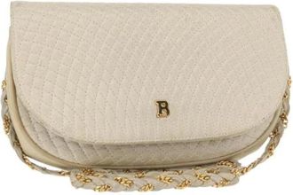 Bally Pre-owned Leren Schoudertas - Dames - Vintage Schoudertas - Wit - ONE Size - Leer - Vintage