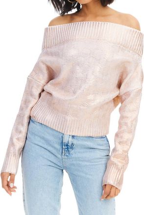 Allison New York Foiled Alba Sweater In Rose Gold