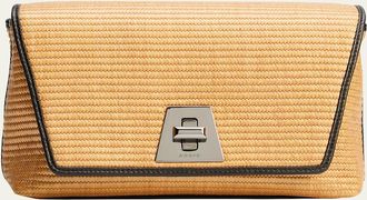 Akris Anouk Small Day Raffia Shoulder Bag