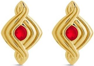 Sterling Forever Danish Cubic Zirconia Drop Earrings in Gold at Nordstrom Rack